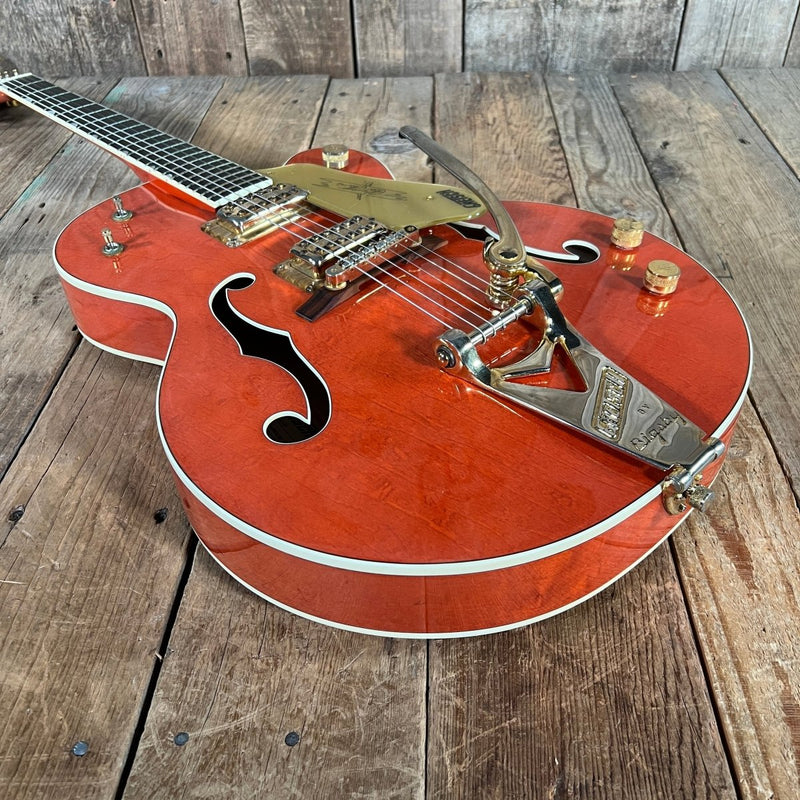SOLD - Gretsch G6120 Chet Atkins Made in Japan 2004 Orange - Mahar's Vintage Guitars