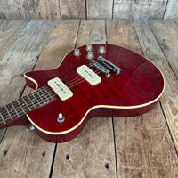 SOLD - Guild Bluesbird P - 90 Blues 90 2000 Cherry - Mahar's Vintage Guitars