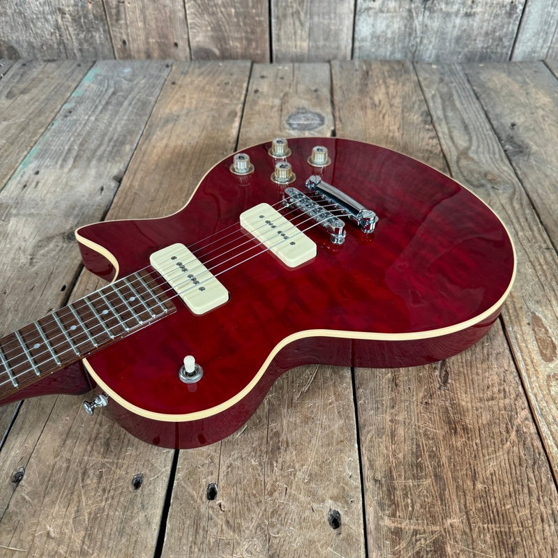 SOLD - Guild Bluesbird P - 90 Blues 90 2000 Cherry - Mahar's Vintage Guitars