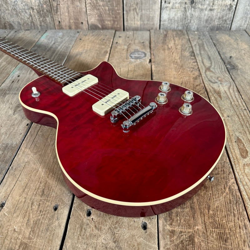 SOLD - Guild Bluesbird P - 90 Blues 90 2000 Cherry - Mahar's Vintage Guitars