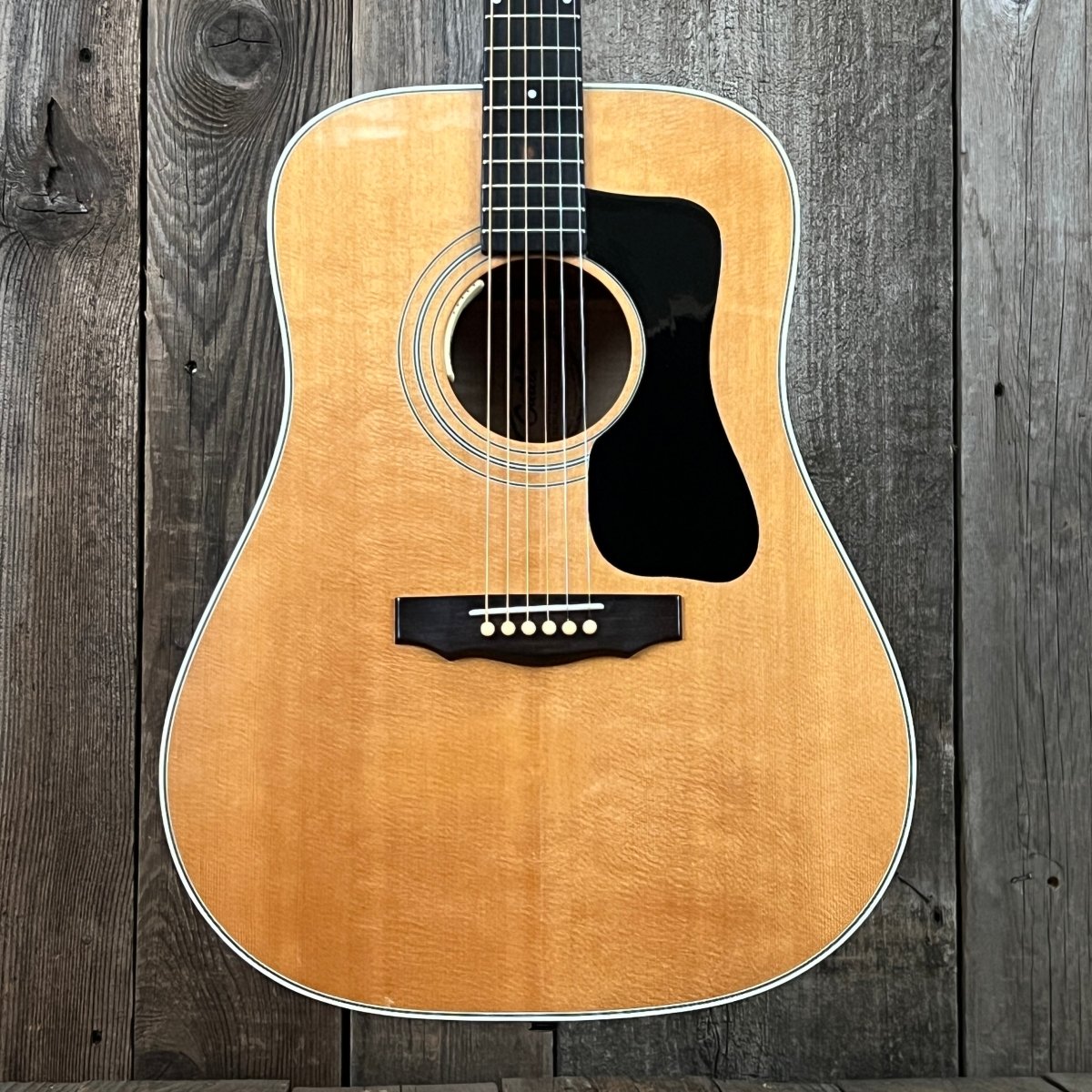 SOLD - Guild D - 44 1977 Natural - Mahar's Vintage Guitars