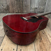 SOLD - Guild D25CH with added pickup system 1980 Cherry Red - Mahar's Vintage Guitars
