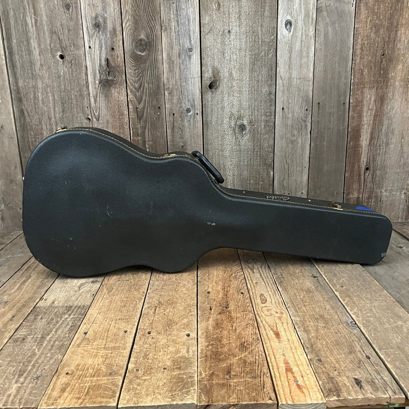 SOLD - Guild D25CH with added pickup system 1980 Cherry Red - Mahar's Vintage Guitars