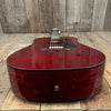 SOLD - Guild D25CH with added pickup system 1980 Cherry Red - Mahar's Vintage Guitars