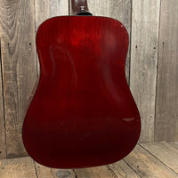 SOLD - Guild D25CH with added pickup system 1980 Cherry Red - Mahar's Vintage Guitars