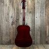 SOLD - Guild D25CH with added pickup system 1980 Cherry Red - Mahar's Vintage Guitars