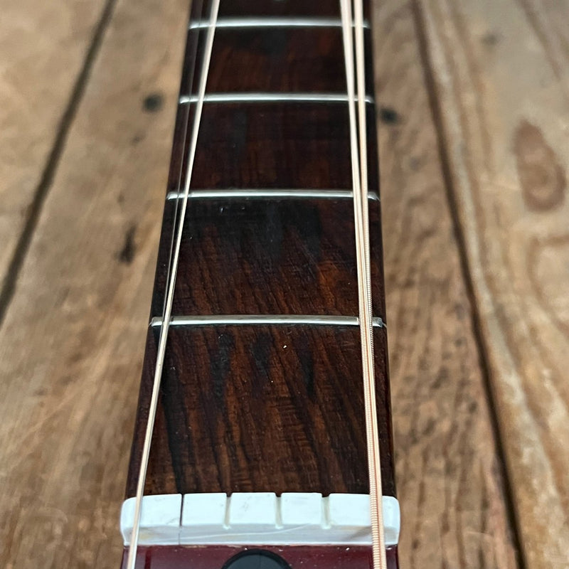 SOLD - Guild D25CH with added pickup system 1980 Cherry Red - Mahar's Vintage Guitars