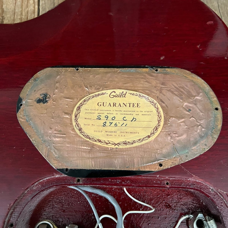 SOLD - Guild S - 90 1973 Cherry - Mahar's Vintage Guitars