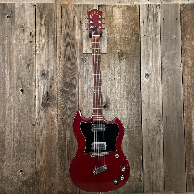 SOLD - Guild S - 90 1973 Cherry - Mahar's Vintage Guitars