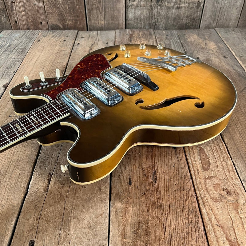 SOLD - Harmony H - 75 1960 through 1963 Honey Burst - Mahar's Vintage Guitars