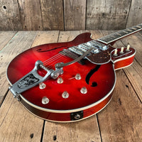 SOLD - Harmony H - 77 Redburst 1963 with Bigsby - Mahar's Vintage Guitars