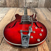 SOLD - Harmony H - 77 Redburst 1963 with Bigsby - Mahar's Vintage Guitars