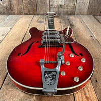 SOLD - Harmony H - 77 Redburst 1963 with Bigsby - Mahar's Vintage Guitars