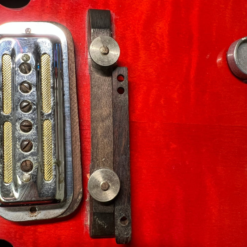SOLD - Harmony H - 77 Redburst 1963 with Bigsby - Mahar's Vintage Guitars