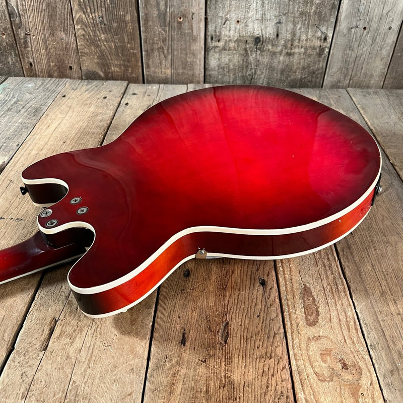 SOLD - Harmony H - 77 Redburst 1963 with Bigsby - Mahar's Vintage Guitars