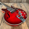 SOLD - Harmony H - 77 Redburst 1963 with Bigsby - Mahar's Vintage Guitars