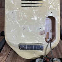SOLD - Harmony H2 Lap Steel 1962 White MOTS Pearloid - Mahar's Vintage Guitars