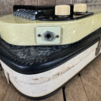 SOLD - Harmony H2 Lap Steel 1962 White MOTS Pearloid - Mahar's Vintage Guitars