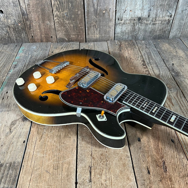 SOLD - Harmony Meteor H - 70 1959 Sunburst - Mahar's Vintage Guitars