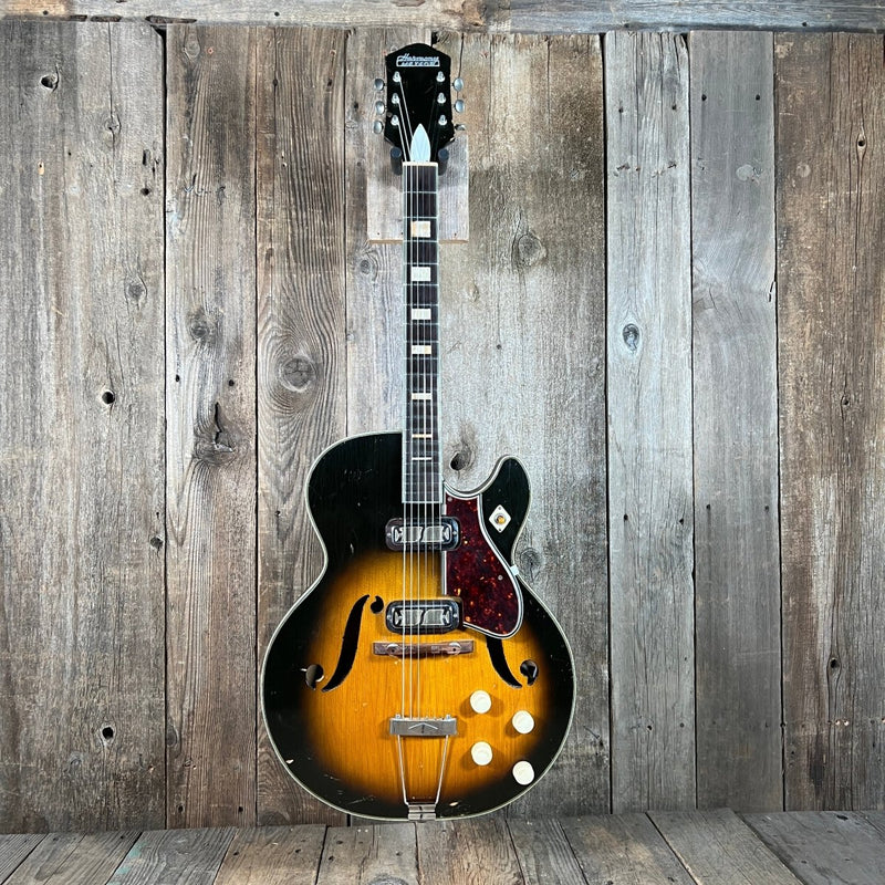 SOLD - Harmony Meteor H - 70 1959 Sunburst - Mahar's Vintage Guitars