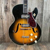 SOLD - Harmony Meteor H - 70 1959 Sunburst - Mahar's Vintage Guitars