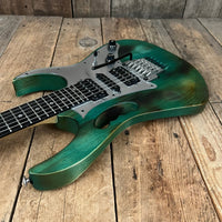 SOLD - Ibanez 1996 JEM7 Burnt Stained Blue Steve Vai - Mahar's Vintage Guitars