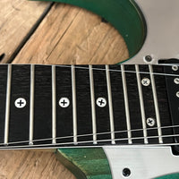 SOLD - Ibanez 1996 JEM7 Burnt Stained Blue Steve Vai - Mahar's Vintage Guitars