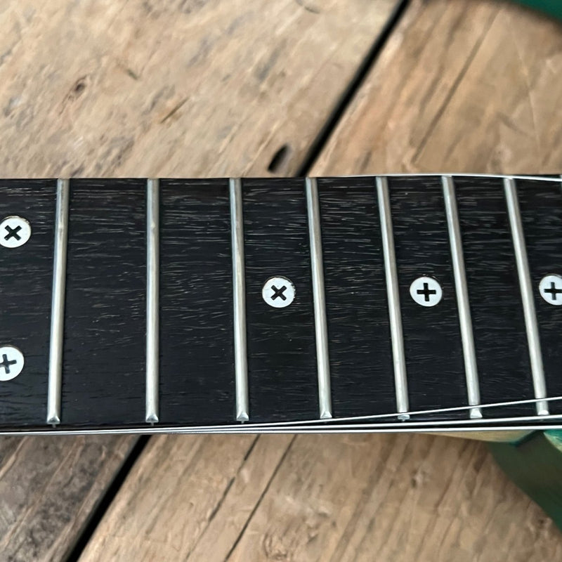 SOLD - Ibanez 1996 JEM7 Burnt Stained Blue Steve Vai - Mahar's Vintage Guitars