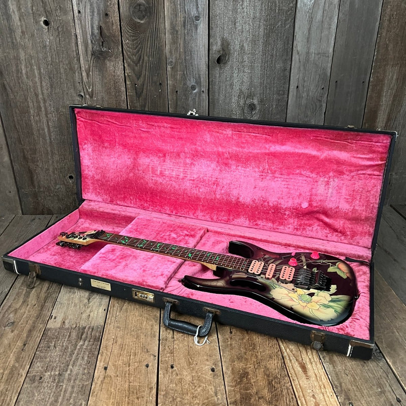 SOLD - Ibanez JEM 77 FP Steve Vai Signature 1988 Floral Pattern - Mahar's Vintage Guitars