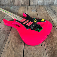 SOLD - Ibanez JEM777 - SK Limited Ed 30th Anniversary Mint 2017 Shocking Pink - Mahar's Vintage Guitars