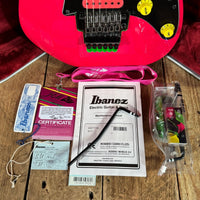 SOLD - Ibanez JEM777 - SK Limited Ed 30th Anniversary Mint 2017 Shocking Pink - Mahar's Vintage Guitars