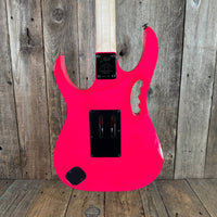 SOLD - Ibanez JEM777 - SK Limited Ed 30th Anniversary Mint 2017 Shocking Pink - Mahar's Vintage Guitars