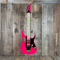 SOLD - Ibanez JEM777 - SK Limited Ed 30th Anniversary Mint 2017 Shocking Pink - Mahar's Vintage Guitars