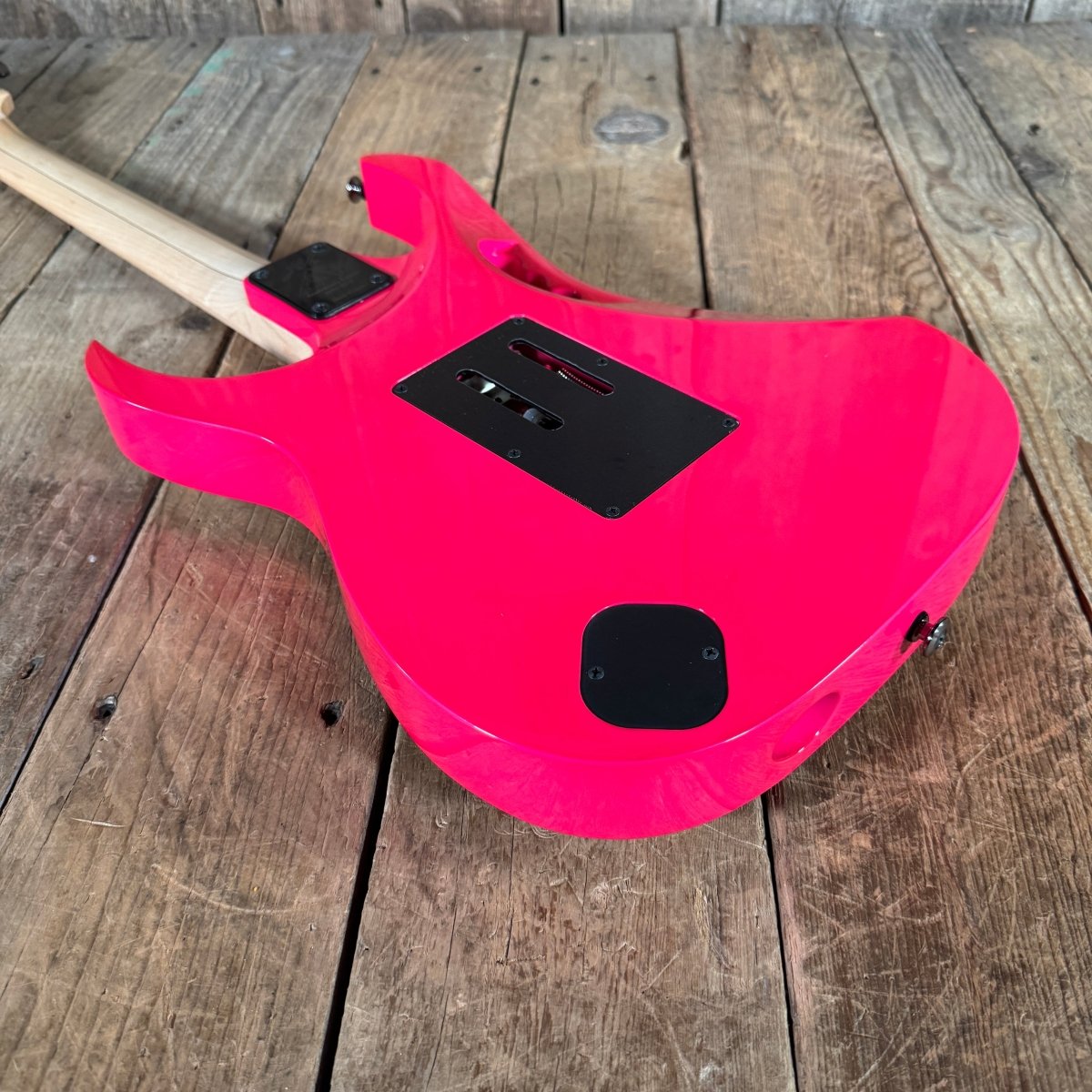 SOLD - Ibanez JEM777 - SK Limited Ed 30th Anniversary Mint 2017 Shocking Pink - Mahar's Vintage Guitars