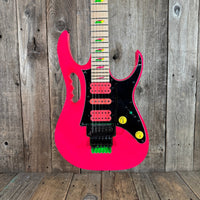 SOLD - Ibanez JEM777 - SK Limited Ed 30th Anniversary Mint 2017 Shocking Pink - Mahar's Vintage Guitars