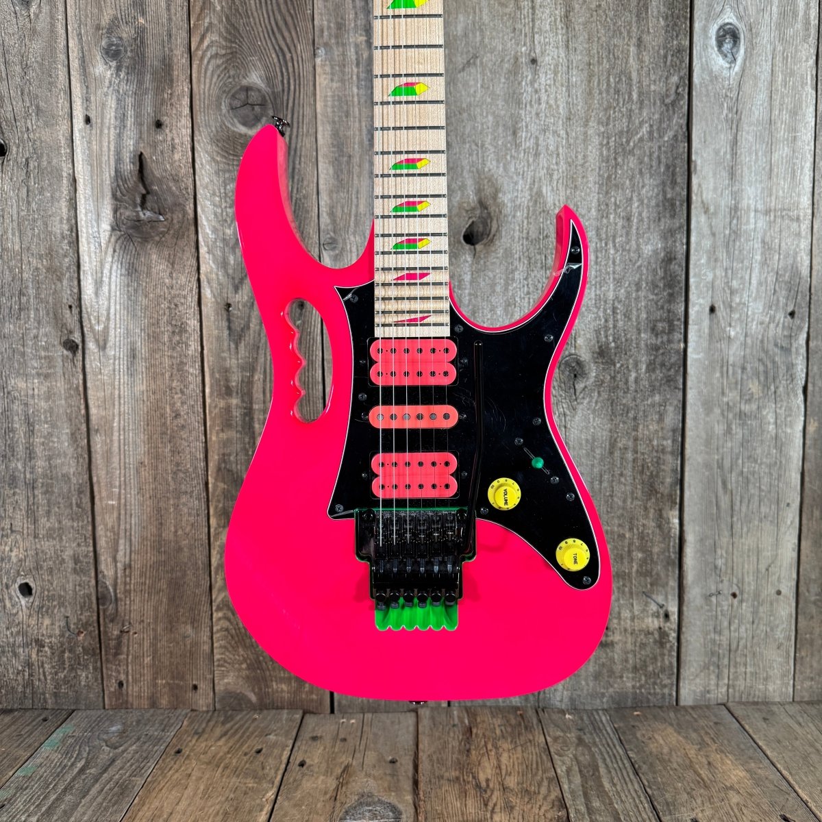 SOLD - Ibanez JEM777 - SK Limited Ed 30th Anniversary Mint 2017 Shocking Pink - Mahar's Vintage Guitars
