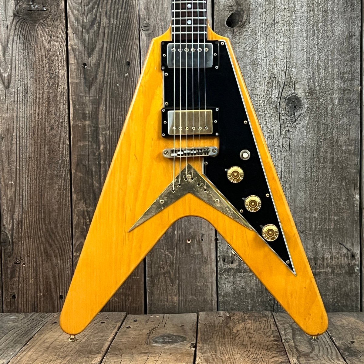 SOLD - Ibanez Rocket Roll Flying V Model 2387CT Custom 1976 - Mahar's Vintage Guitars