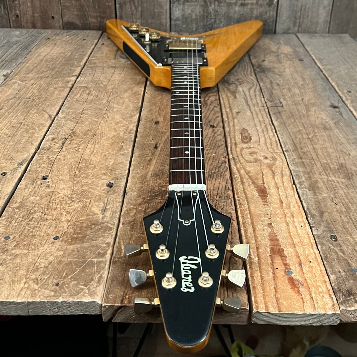 SOLD - Ibanez Rocket Roll Flying V Model 2387CT Custom 1976