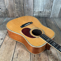 SOLD - James E Patterson Dreadnought Acoustic Guitar D - 41 Style 2001 Natural - Mahar's Vintage Guitars