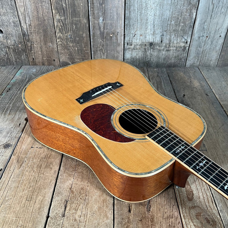 SOLD - James E Patterson Dreadnought Acoustic Guitar D - 41 Style 2001 Natural - Mahar's Vintage Guitars