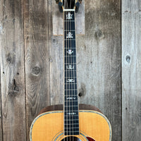 SOLD - James E Patterson Dreadnought Acoustic Guitar D - 41 Style 2001 Natural - Mahar's Vintage Guitars