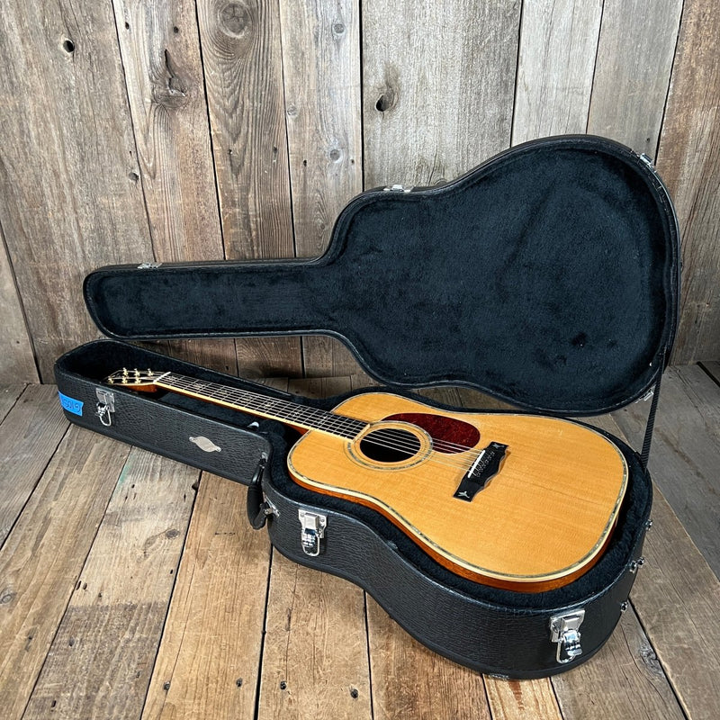 SOLD - James E Patterson Dreadnought Acoustic Guitar D - 41 Style 2001 Natural - Mahar's Vintage Guitars
