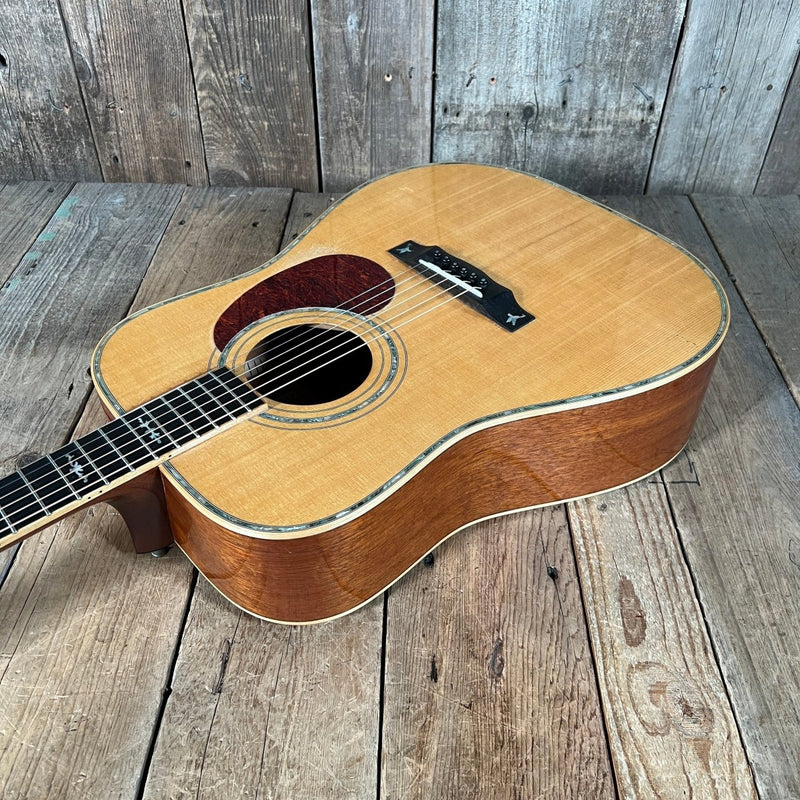 SOLD - James E Patterson Dreadnought Acoustic Guitar D - 41 Style 2001 Natural - Mahar's Vintage Guitars