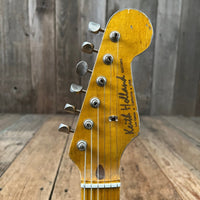 SOLD - Keith Holland Strat Style 2015 Black - Mahar's Vintage Guitars