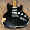 SOLD - Keith Holland Strat Style 2015 Black - Mahar's Vintage Guitars