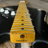 SOLD - Keith Holland Strat Style 2015 Black - Mahar's Vintage Guitars