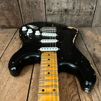 SOLD - Keith Holland Strat Style 2015 Black - Mahar's Vintage Guitars