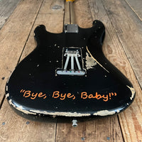 SOLD - Keith Holland Strat Style 2015 Black - Mahar's Vintage Guitars
