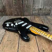 SOLD - Keith Holland Strat Style 2015 Black - Mahar's Vintage Guitars
