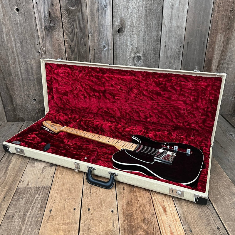 SOLD - Lentz Traditional T 2009 Black Telecaster Custom Black on Black - Mahar's Vintage Guitars